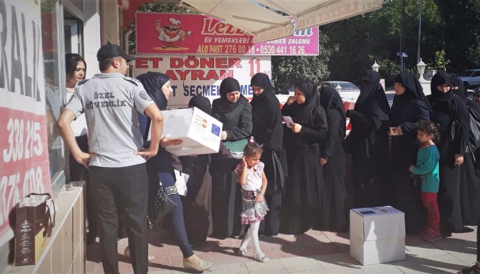 UNFPA Family Hygiene kits were distributed to 1,500 refugee families in Ankara  